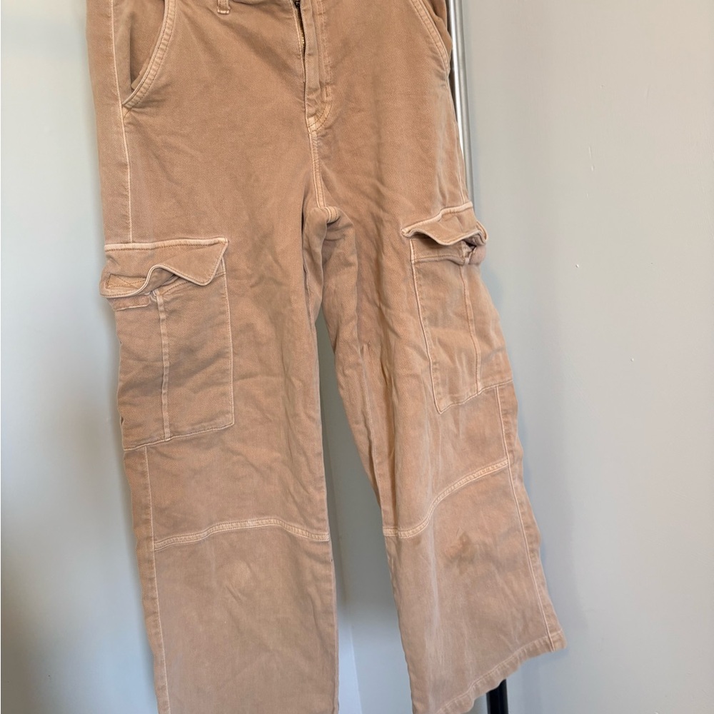 American Eagle Outfitters Womens Light Brown Cargo Pants